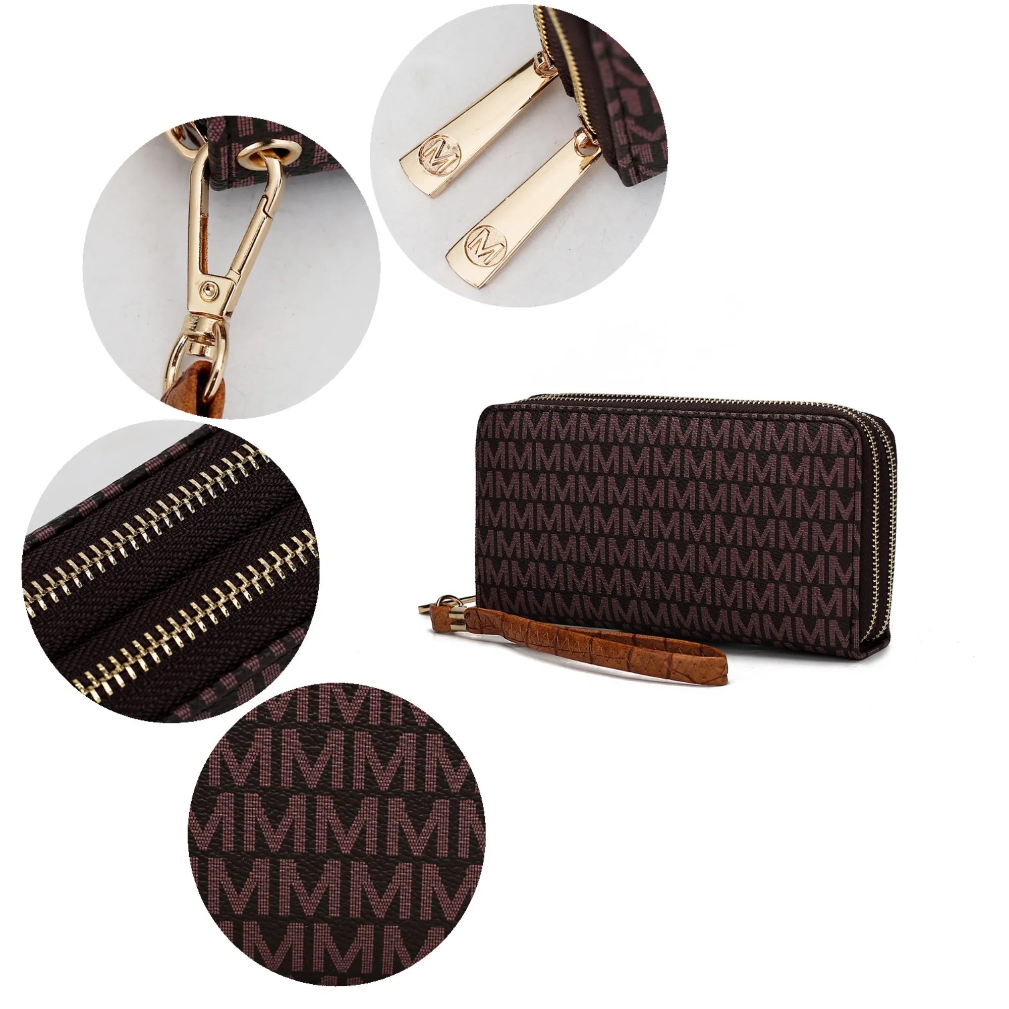 MKF Collection Noemy M Signature Wallet/Wristlet by Mia k