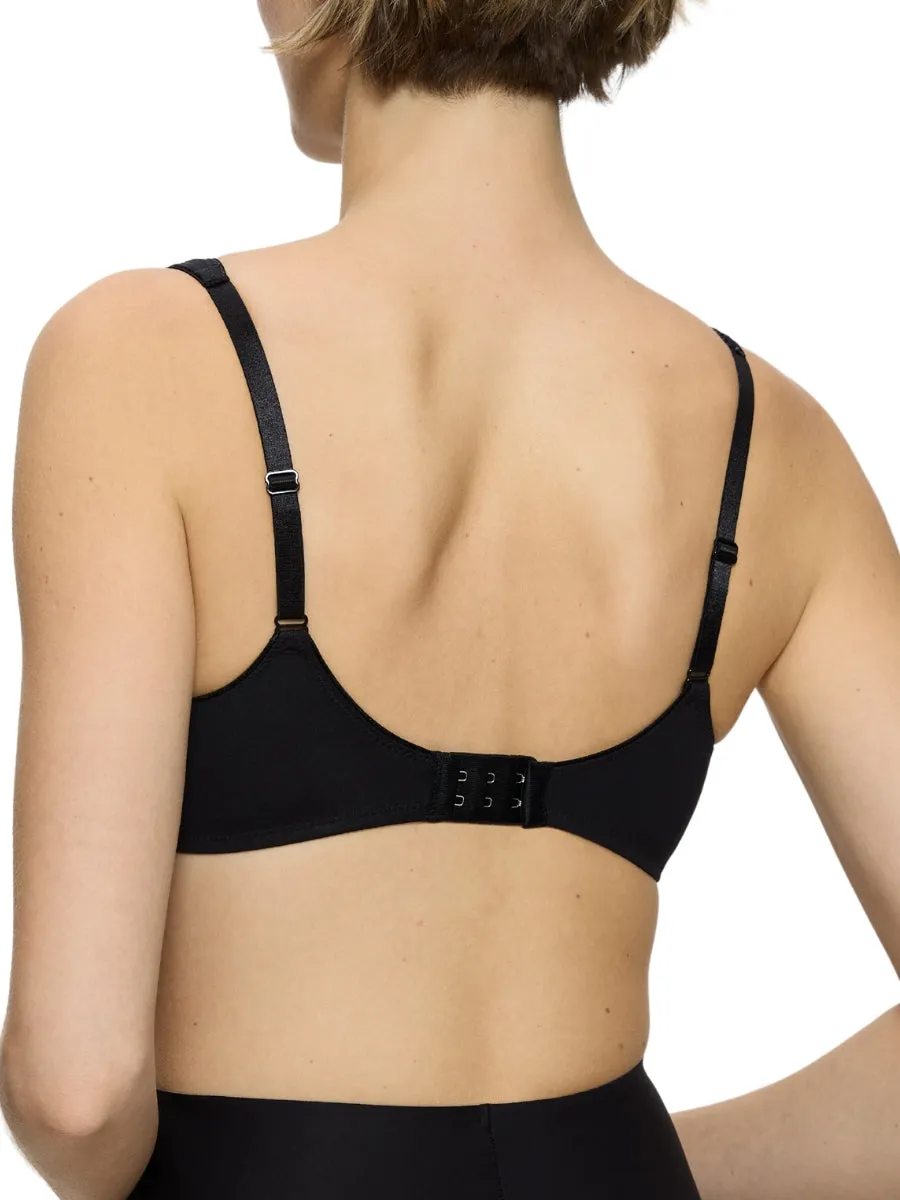 Modern Soft Cotton Moulded Bra - Black