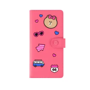 Monopoly Line Friends No Skimming Passport Wallet Choco