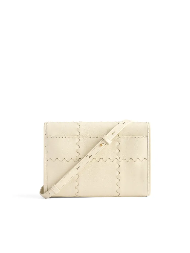 Mosaic Crossbody Bag - White