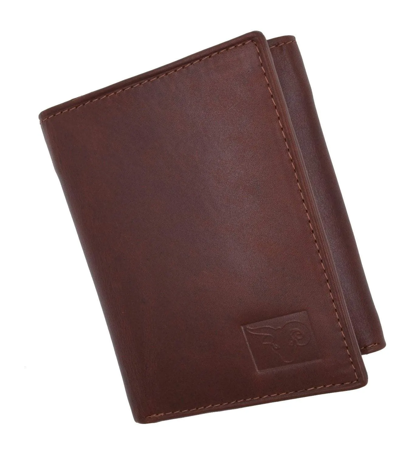 New Cavelio Mens Genuine Leather ID Card Bill Holder Trifold Wallet 731107 (C)