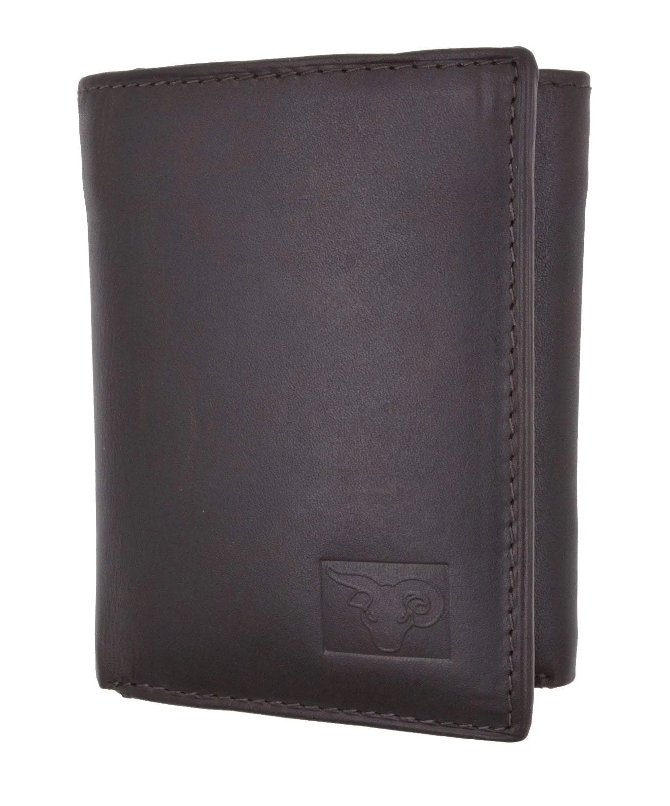 New Cavelio Mens Genuine Leather ID Card Bill Holder Trifold Wallet 731107 (C)