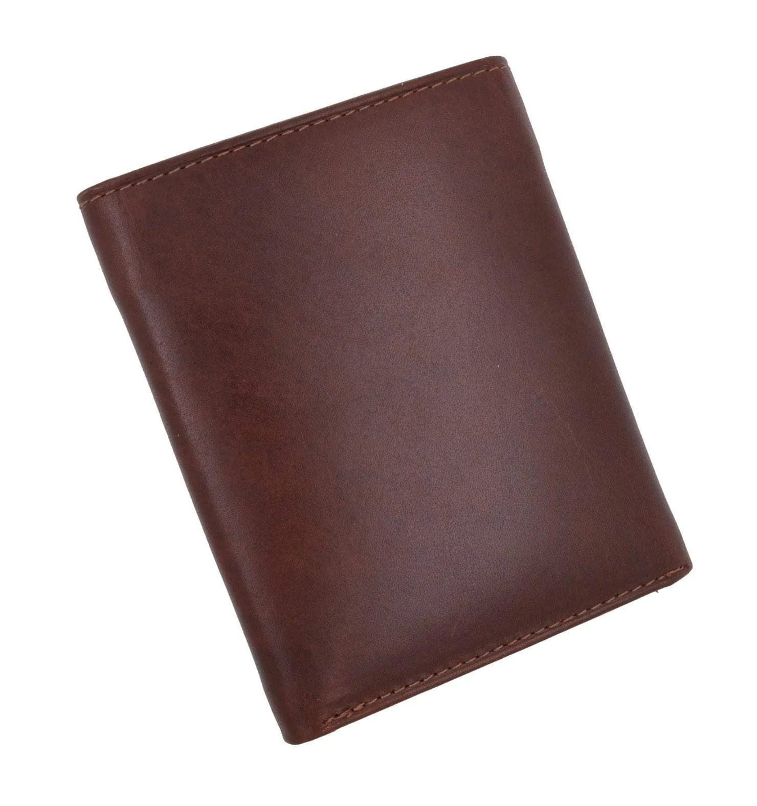 New Cavelio Mens Genuine Leather ID Card Bill Holder Trifold Wallet 731107 (C)