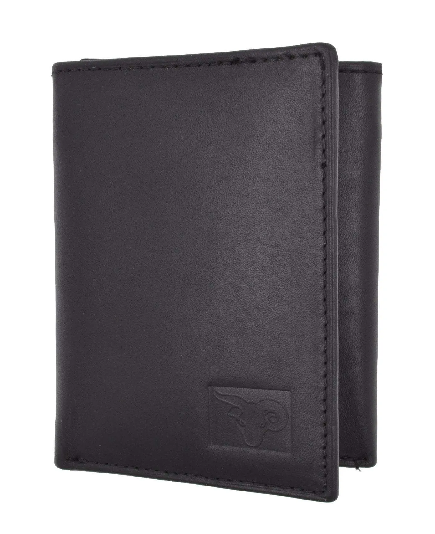 New Cavelio Mens Genuine Leather ID Card Bill Holder Trifold Wallet 731107 (C)