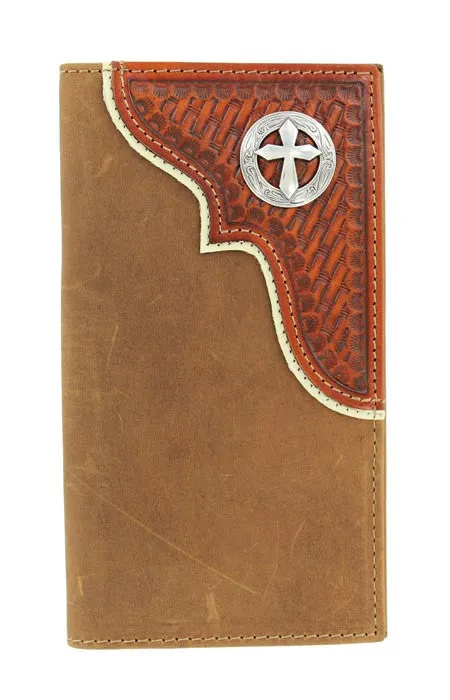 Nocona Tooled Cross Rodeo Wallet