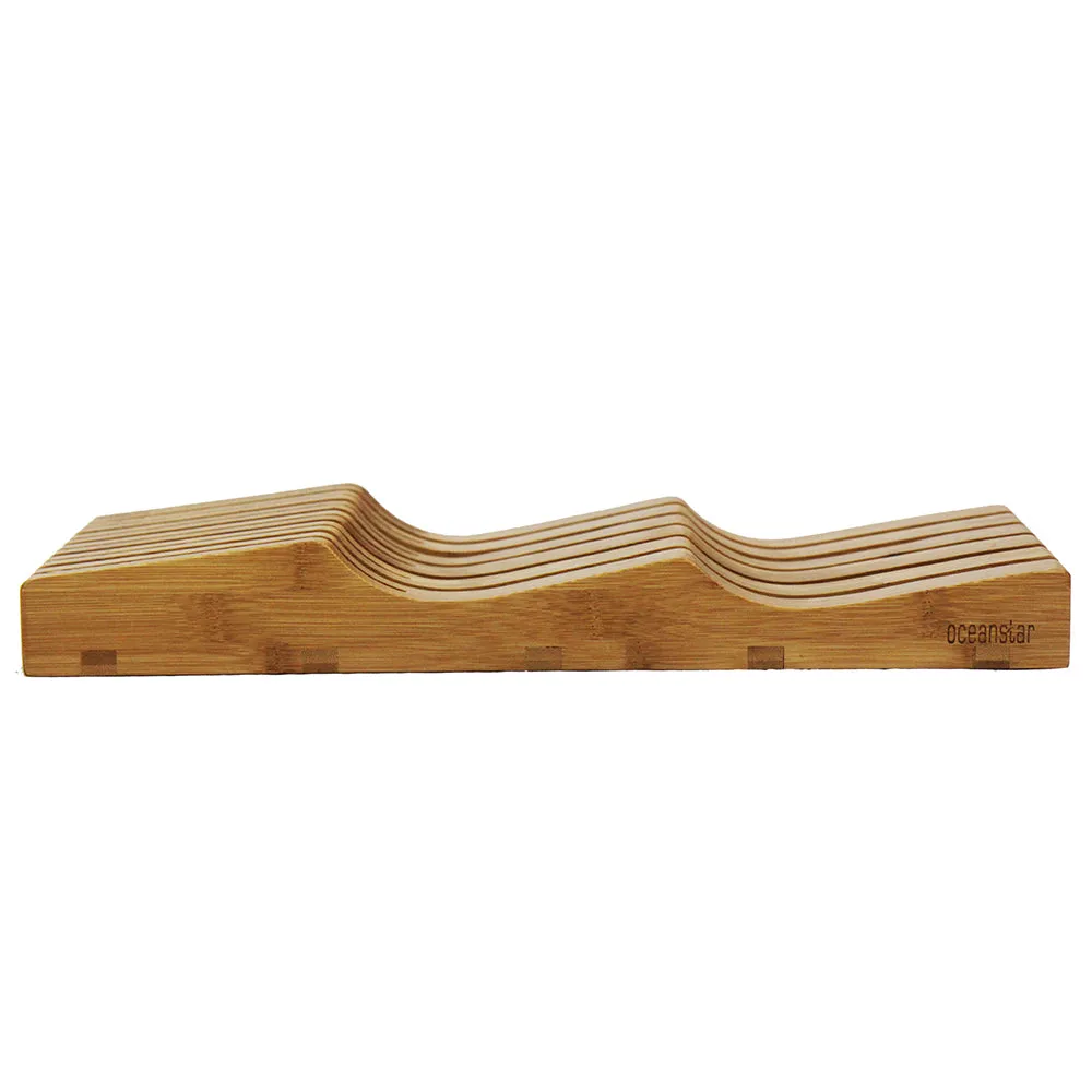 Oceanstar In-Drawer Bamboo Knife Organizer KB1354