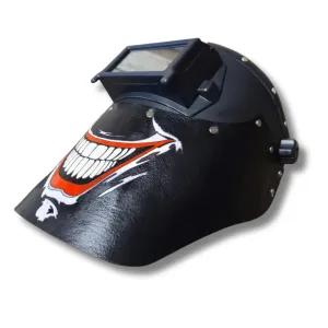 Outlaw Leather - Welding Hood - Black Joker Smile