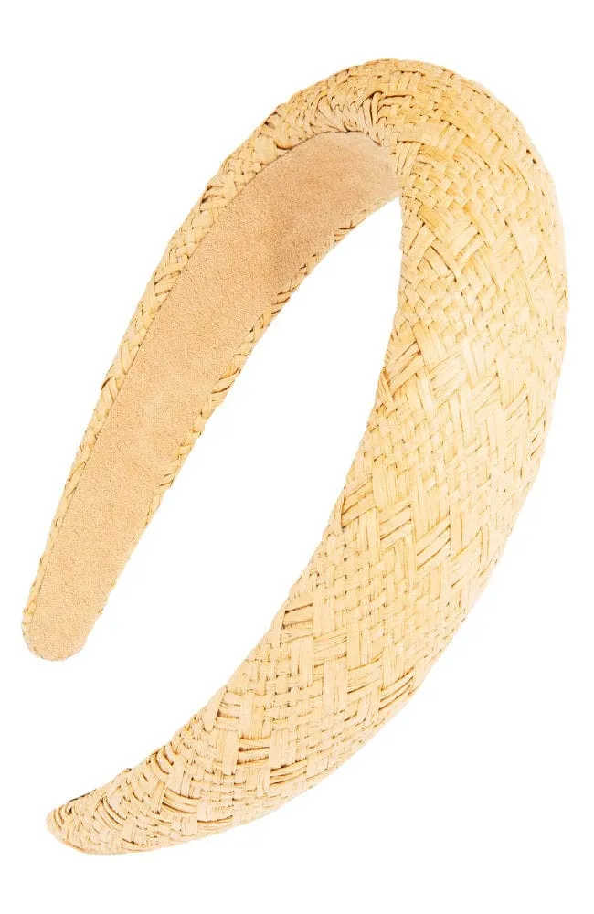 Padded Straw Headband