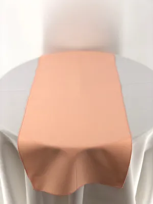 Peach/Apricot Polyester Table Runners