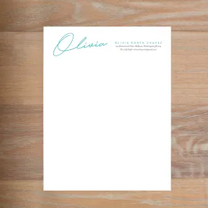 Penned Name Custom Letterhead