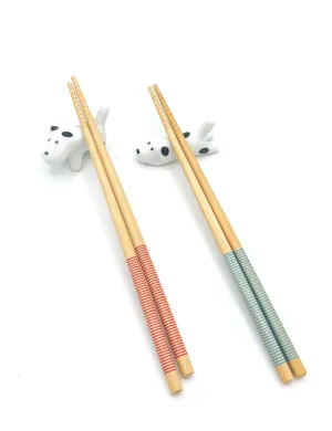 Porcelain Dog Chopstick Rest