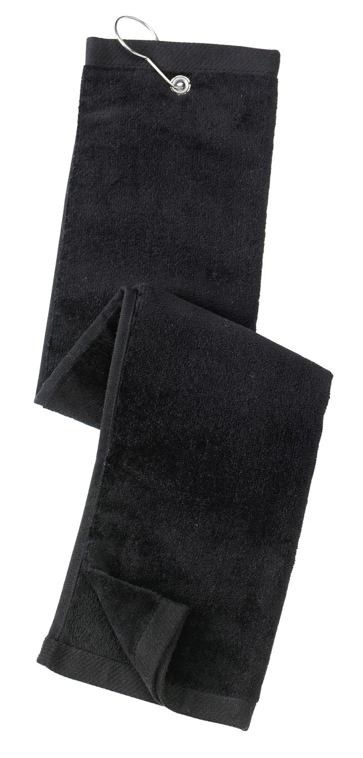 Port Authority Grommeted Tri-Fold Golf Towel. TW50