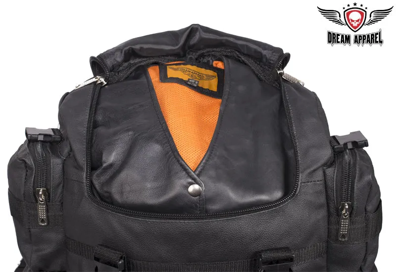 Premium Leather Adventure Sissy Bar Bag