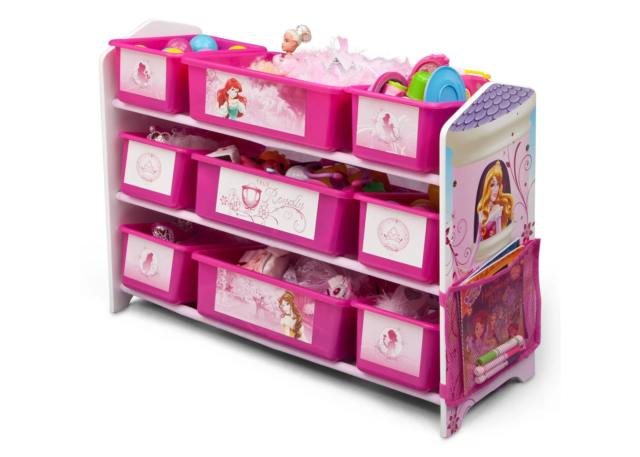 Princess Plastic 9 Bin Toy Organizer