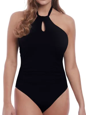 Remix Halterneck Swimsuit - Black