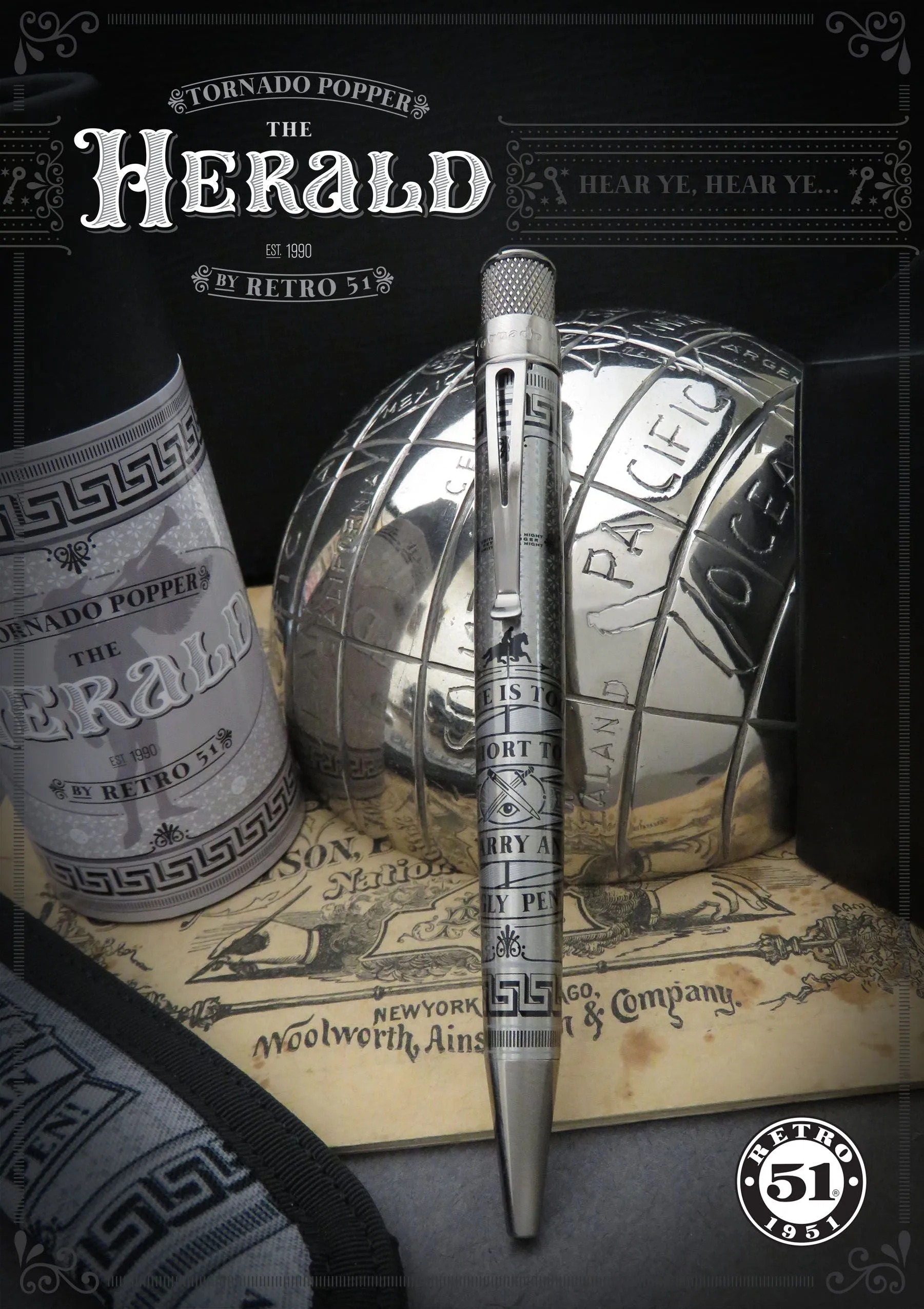 Retro 51 Tornado Popper "The Herald" Rollerball Pen