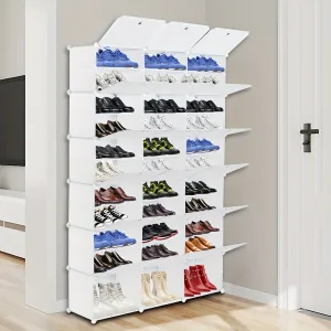 Revolutionary Expandable 12-Tier Shoe Tower Rack – Store up to 72 Pairs