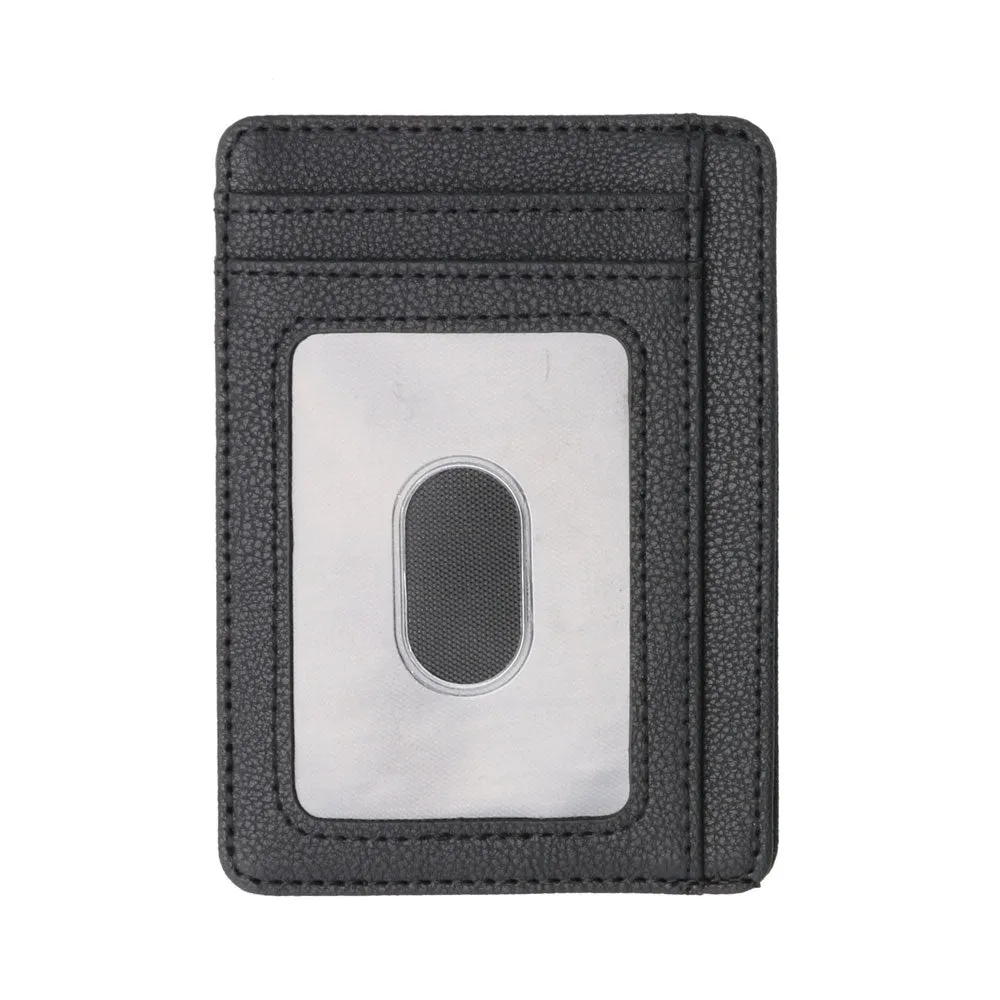 RFID PU Leather Card Holder