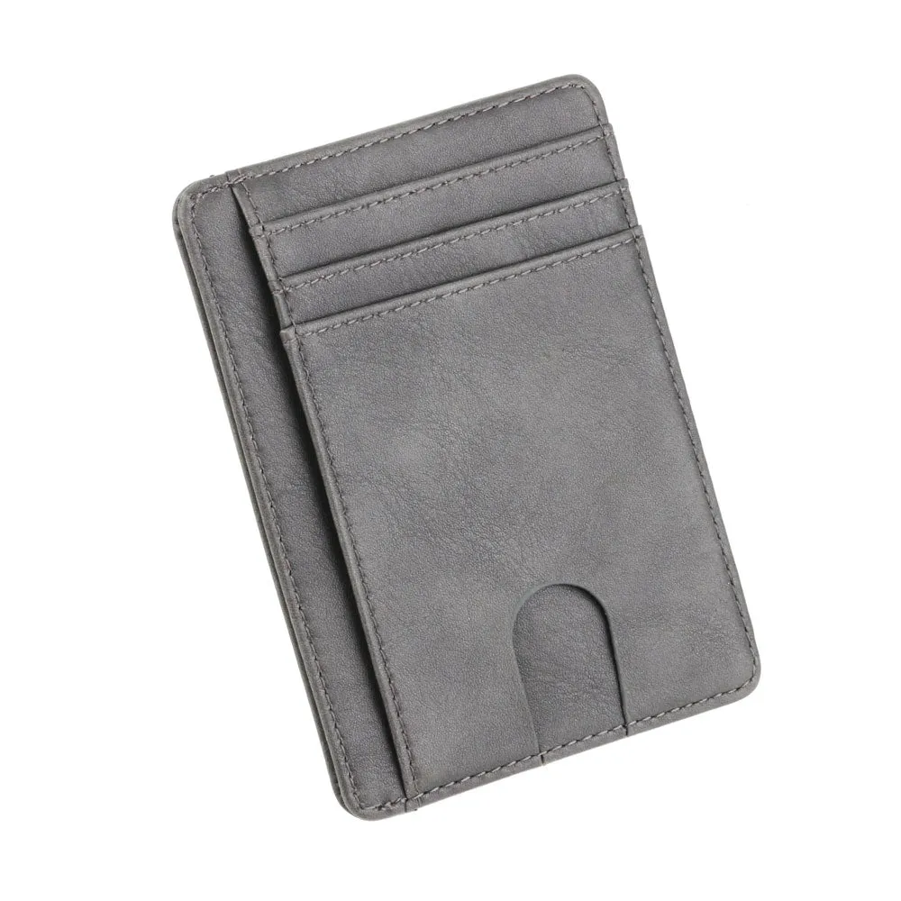 RFID PU Leather Card Holder