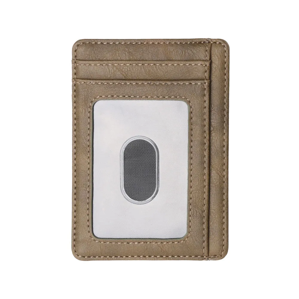 RFID PU Leather Card Holder