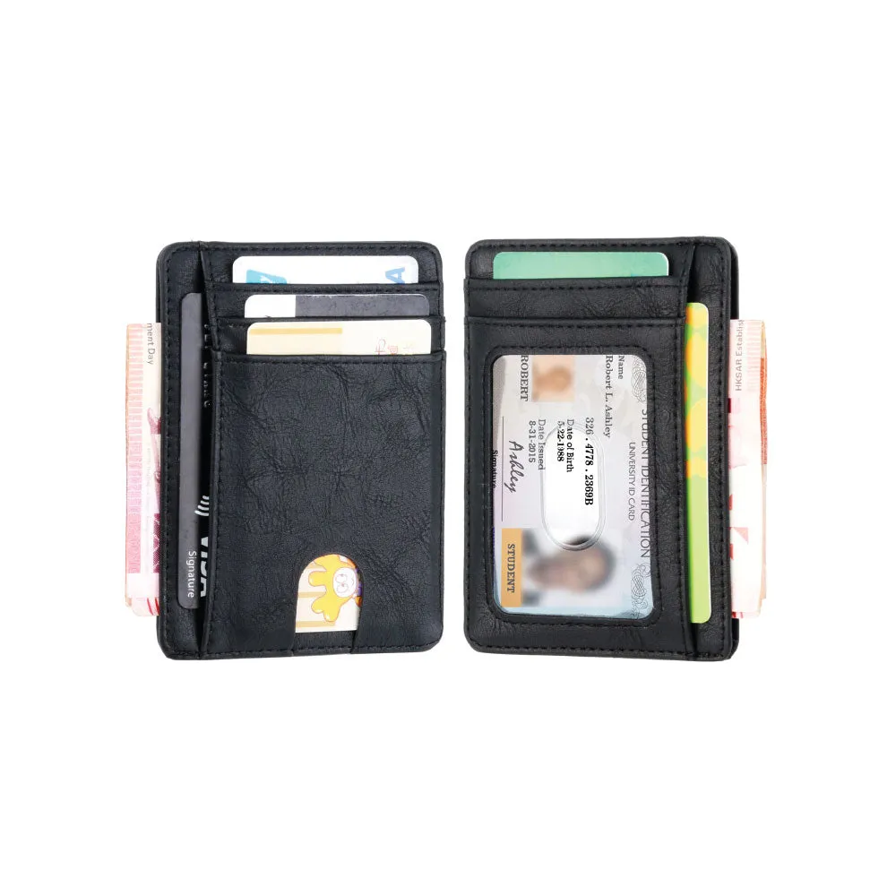 RFID PU Leather Card Holder