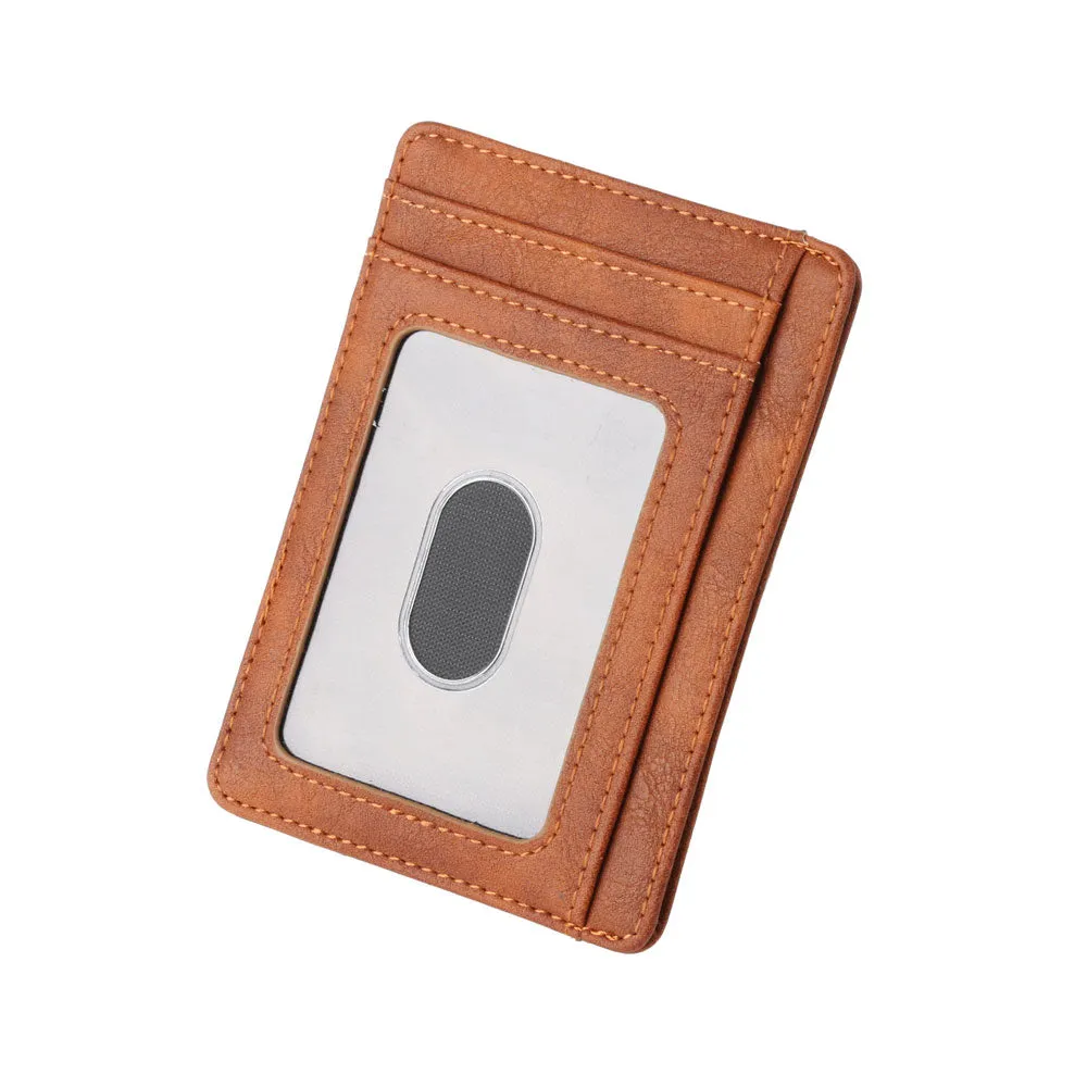 RFID PU Leather Card Holder