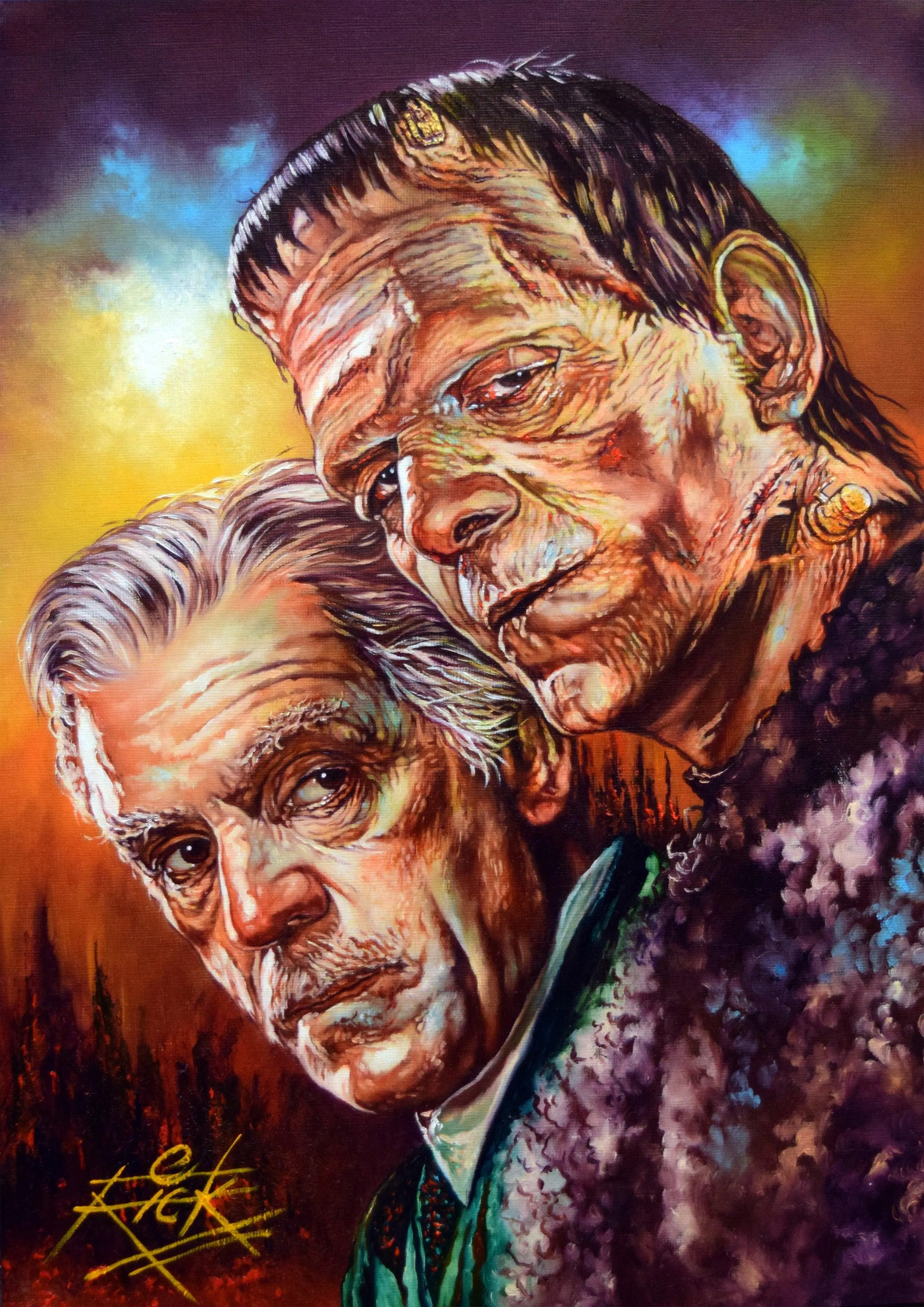 Rick Melton - Karloff - Classic Horror - Art Print