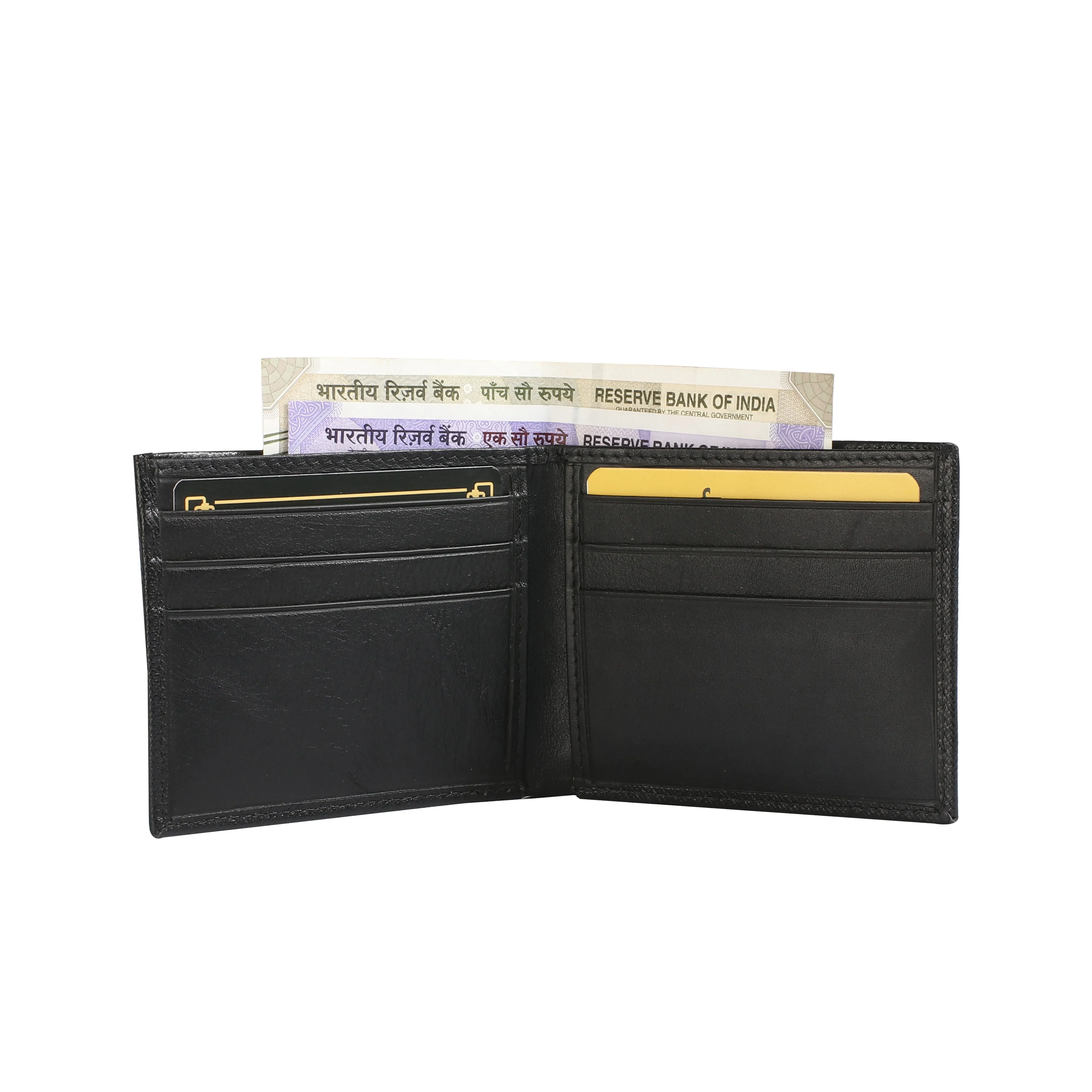 Set of III Gift Set -Men's Wallet, Card Case, Key Pouch | Premium Leather Accessories | Color: Black