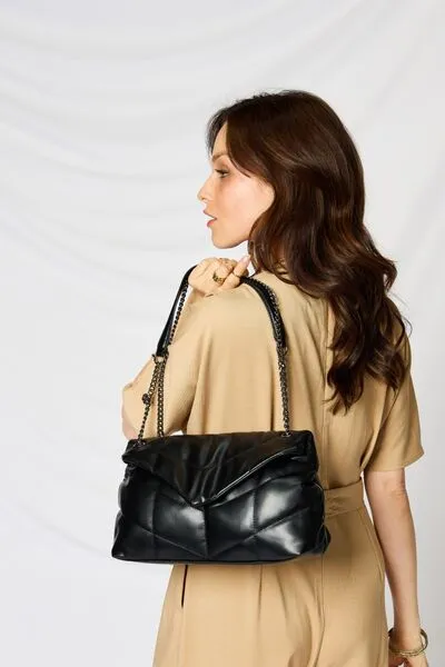 SHOMICO PU Leather Chain Handbag