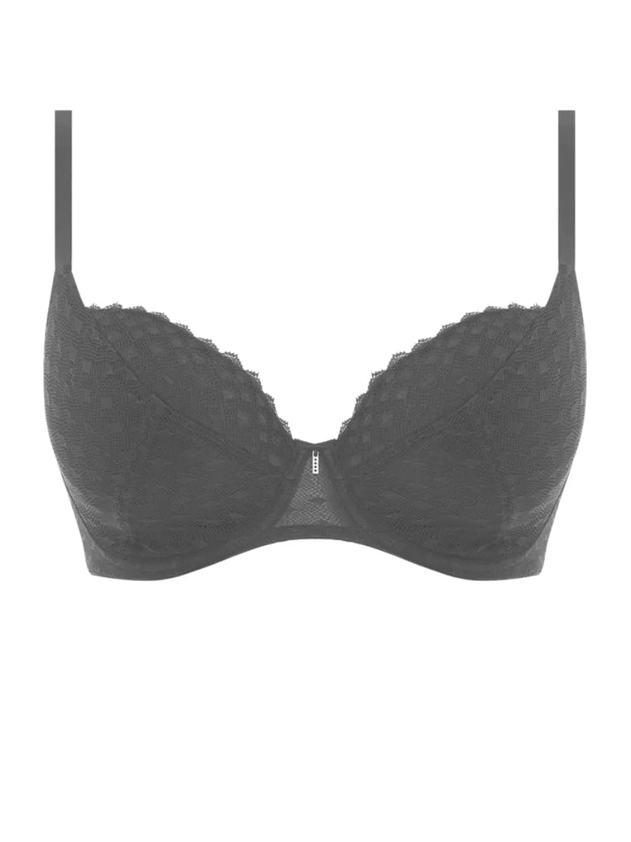 Signature Padded Plunge Bra - Black