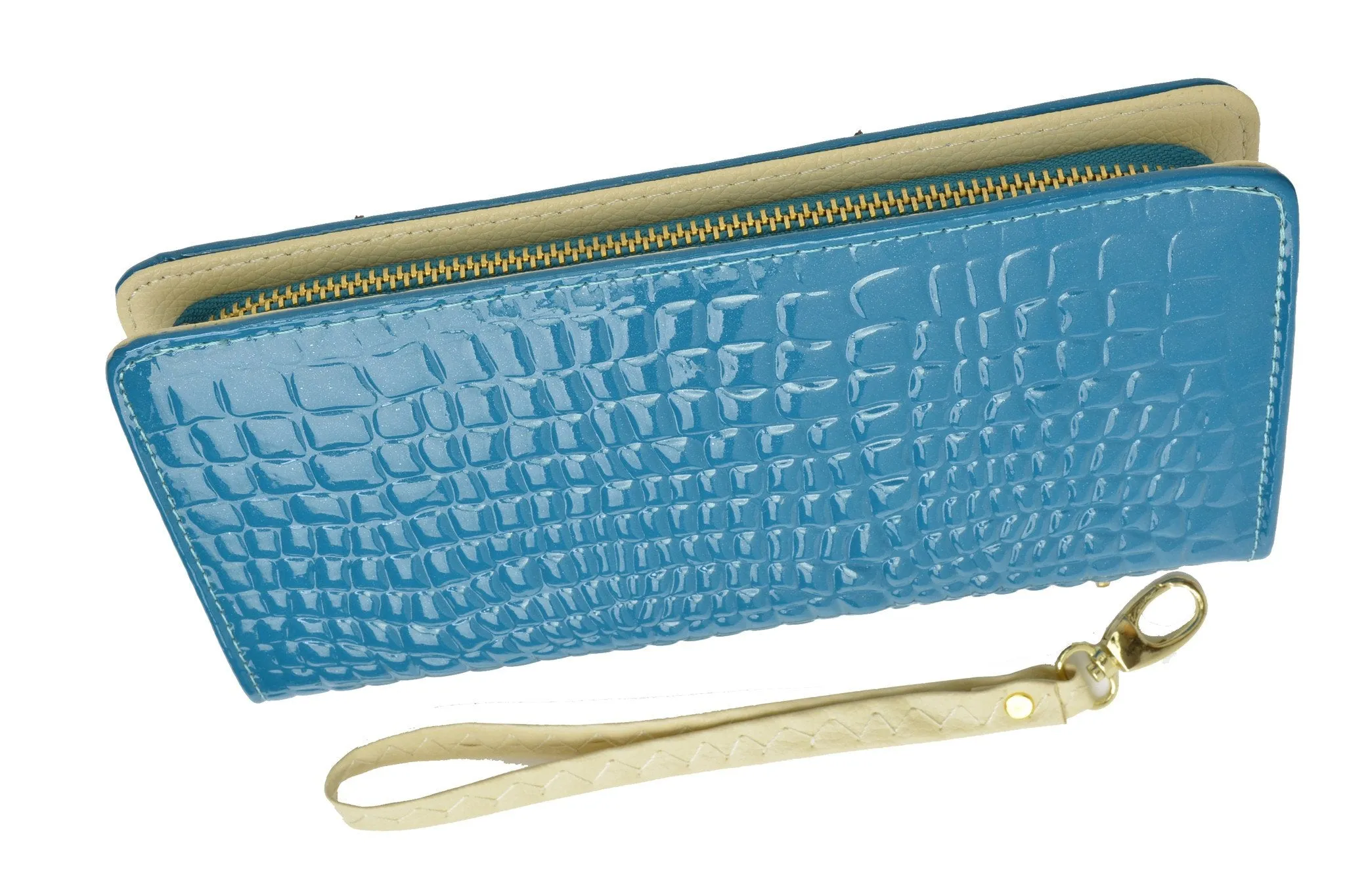 Single Zip Around Wristlet Clutch Wallet 117 921