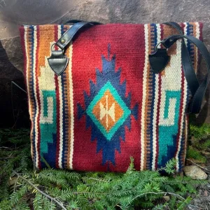 Sioux Handwoven Wool Southwestern Tote | Yellowstone Spirit Southwestern Collection