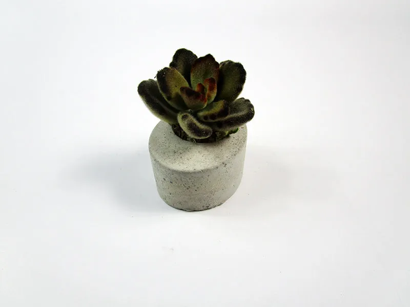 Small Concrete candle holder, Rustic style candle holder Hand Made. FREE SHIPPING!