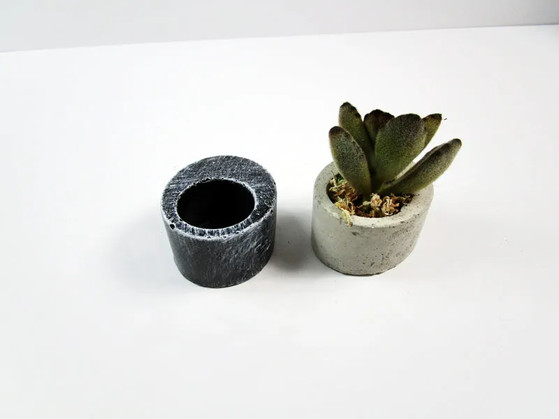 Small Concrete candle holder, Rustic style candle holder Hand Made. FREE SHIPPING!