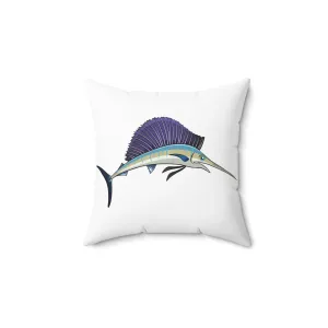 Swordfish Spun Polyester Square Pillow