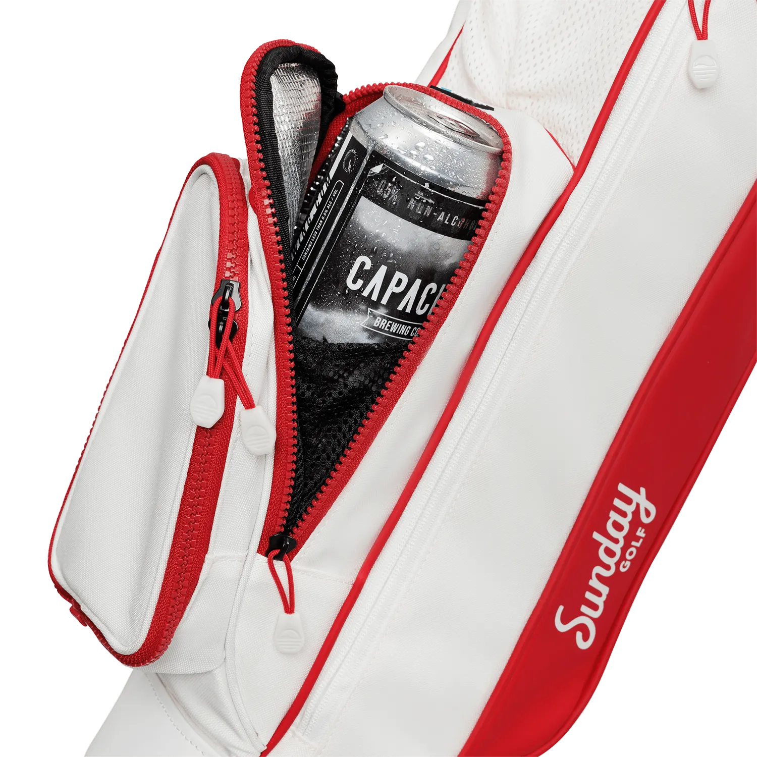 The Loma | Red & Off-White Par 3 Bag