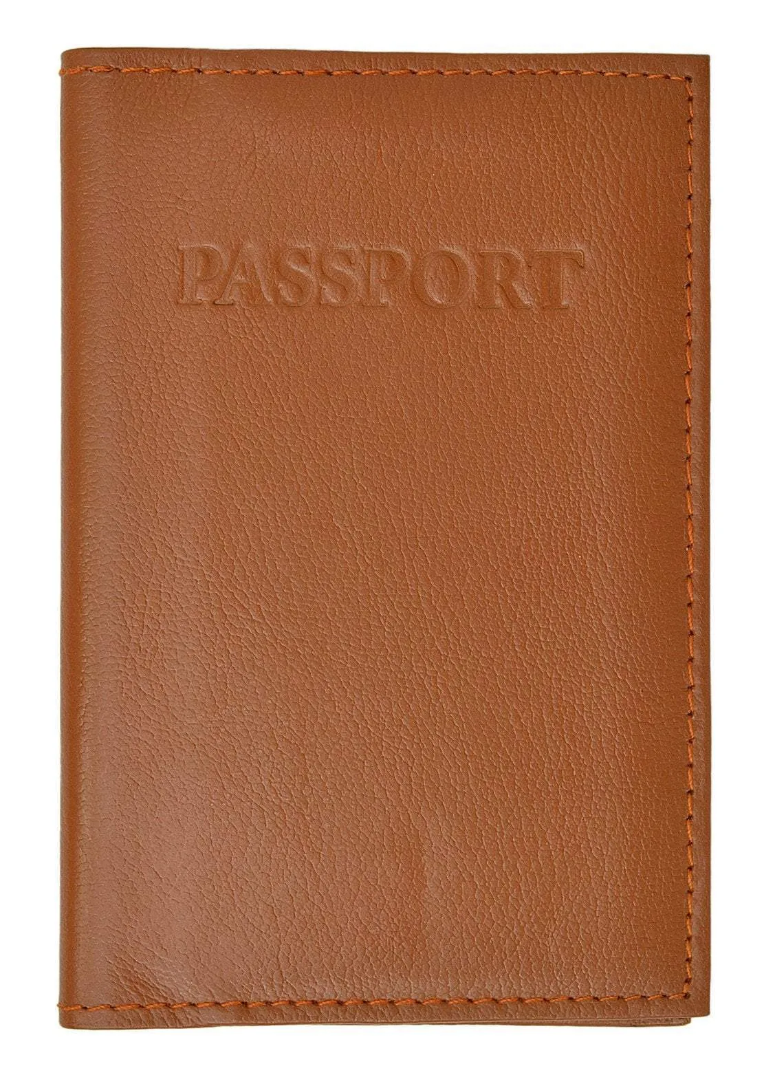 Travel Genuine Leather Passport Card Holder Case Protector Cover Organizer Wallet 151 CF BLIND (C)