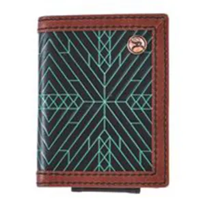 Turquoise Aztec Bi-Fold Money Clip