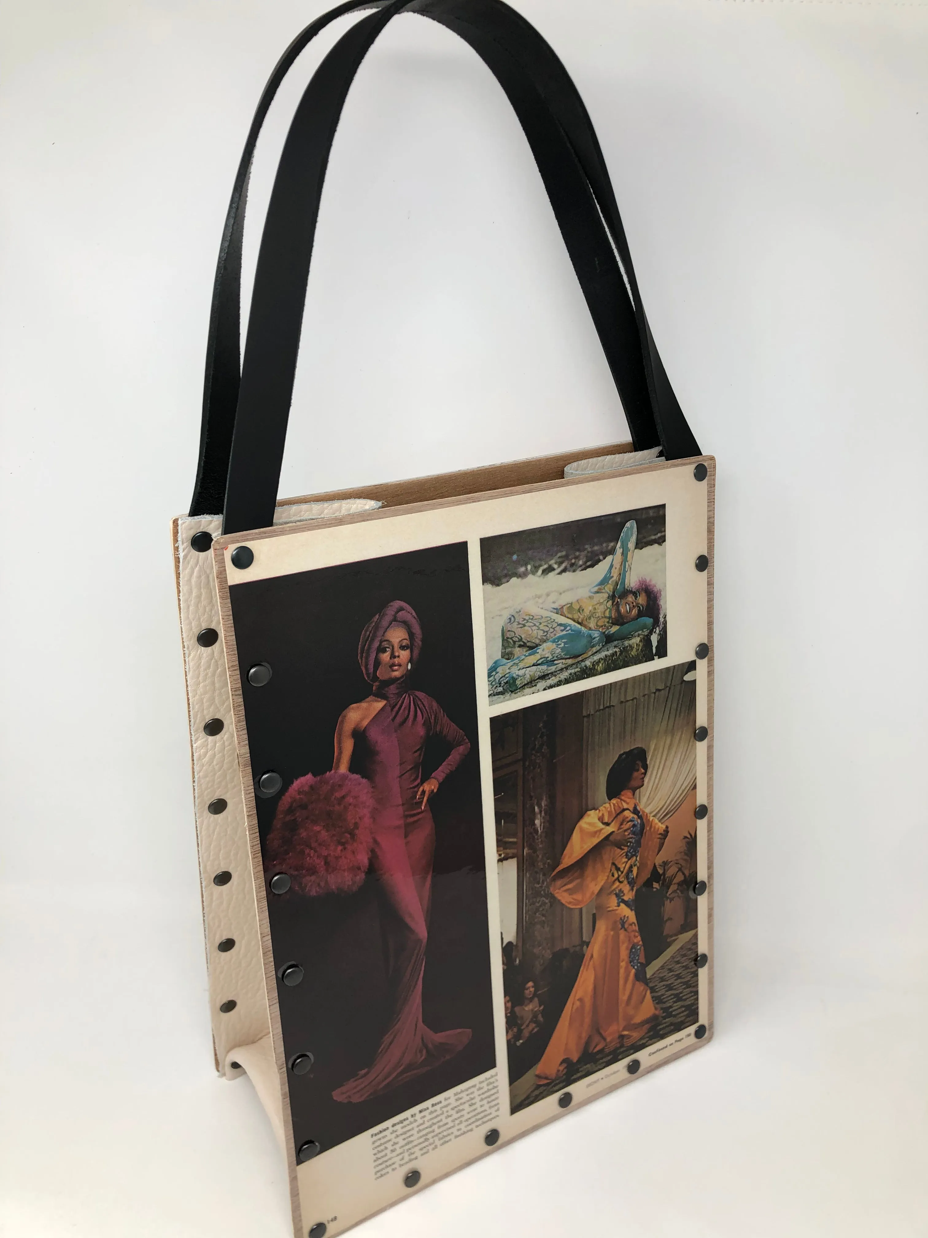 Vintage Graphics Tote Bag - Iconic Women Diana Ross Ebony October 1975