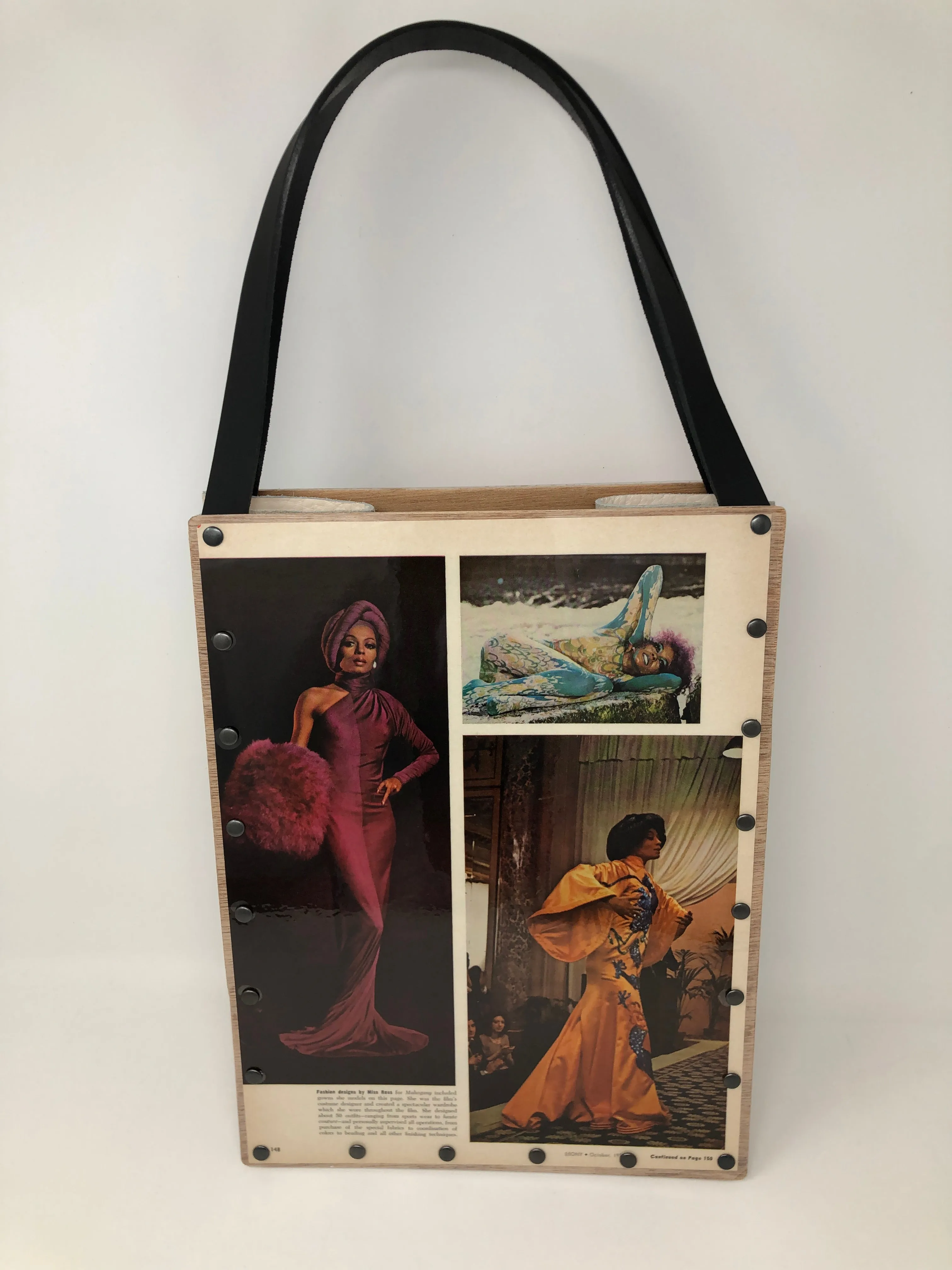 Vintage Graphics Tote Bag - Iconic Women Diana Ross Ebony October 1975