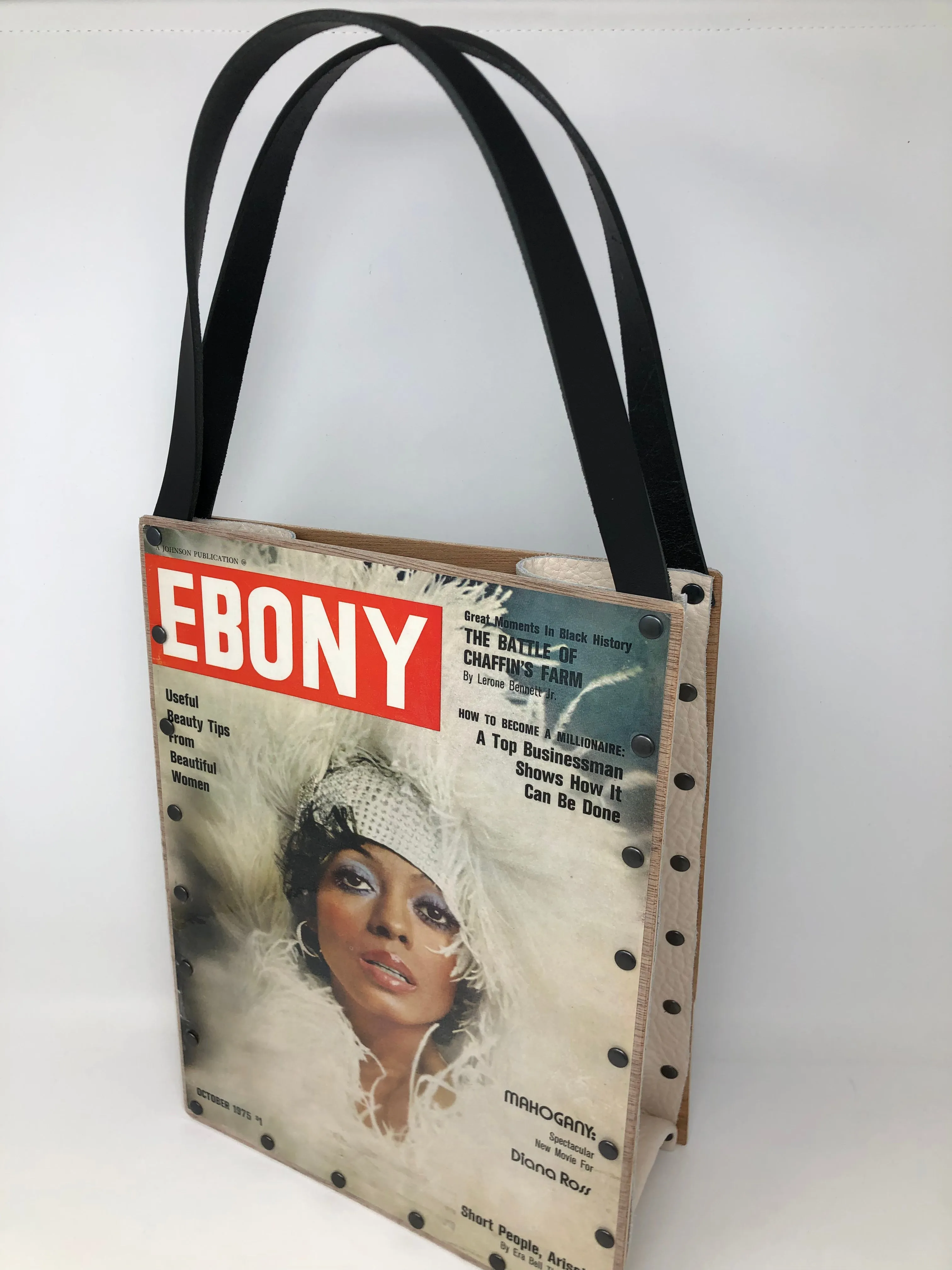 Vintage Graphics Tote Bag - Iconic Women Diana Ross Ebony October 1975