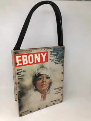 Vintage Graphics Tote Bag - Iconic Women Diana Ross Ebony October 1975