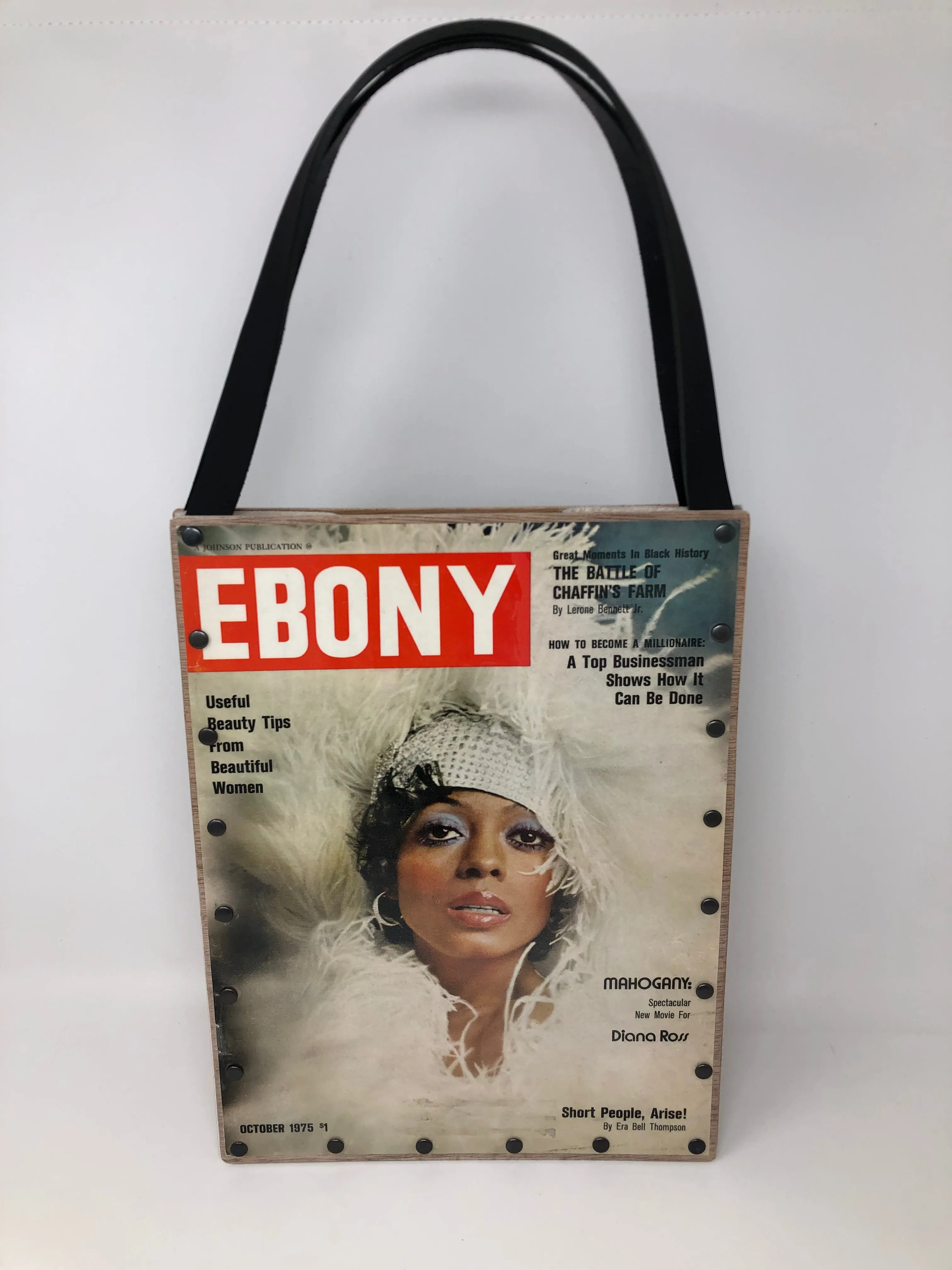 Vintage Graphics Tote Bag - Iconic Women Diana Ross Ebony October 1975