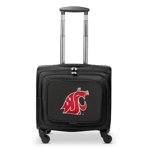 Washington State Cougars 14" Black Wheeled Laptop Overnighter