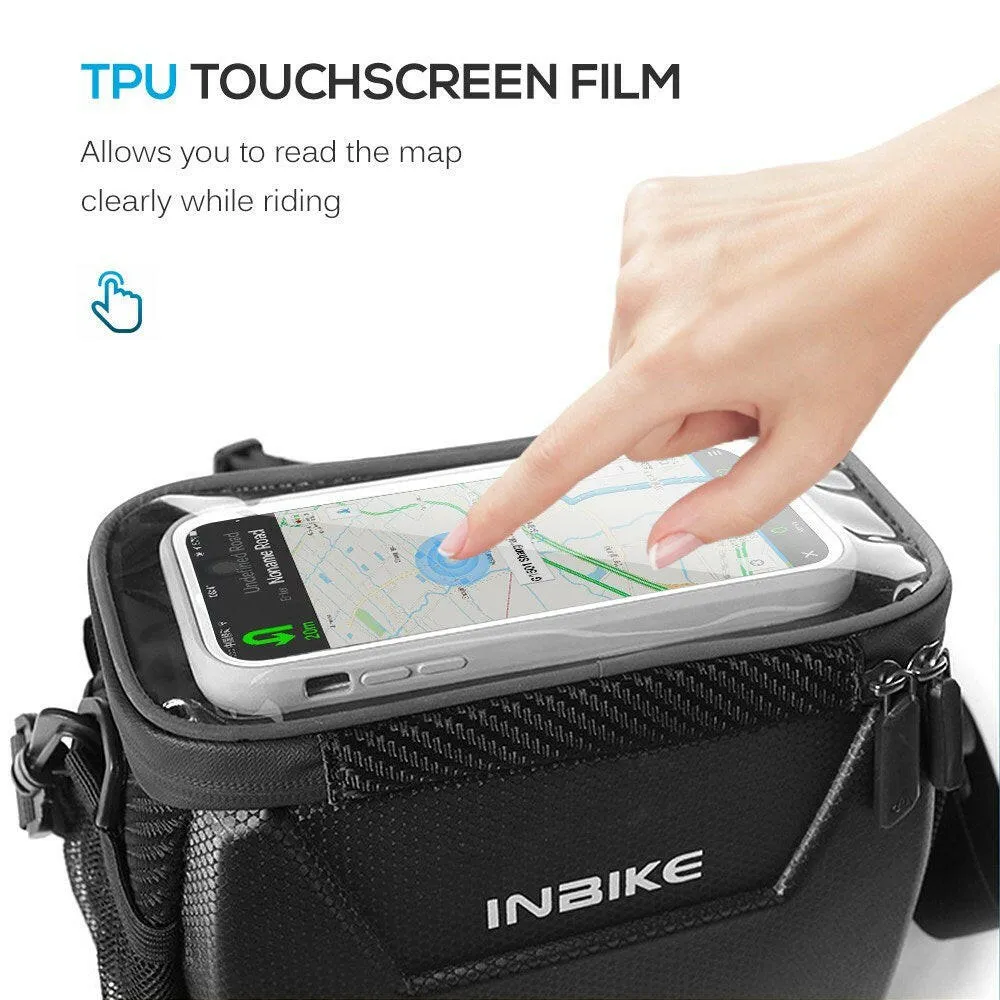 Waterproof Bike Handlebar Bag Touch Screen Front Bicycle Basket Cycling Handlebar Storage Bag Road Bike Bag