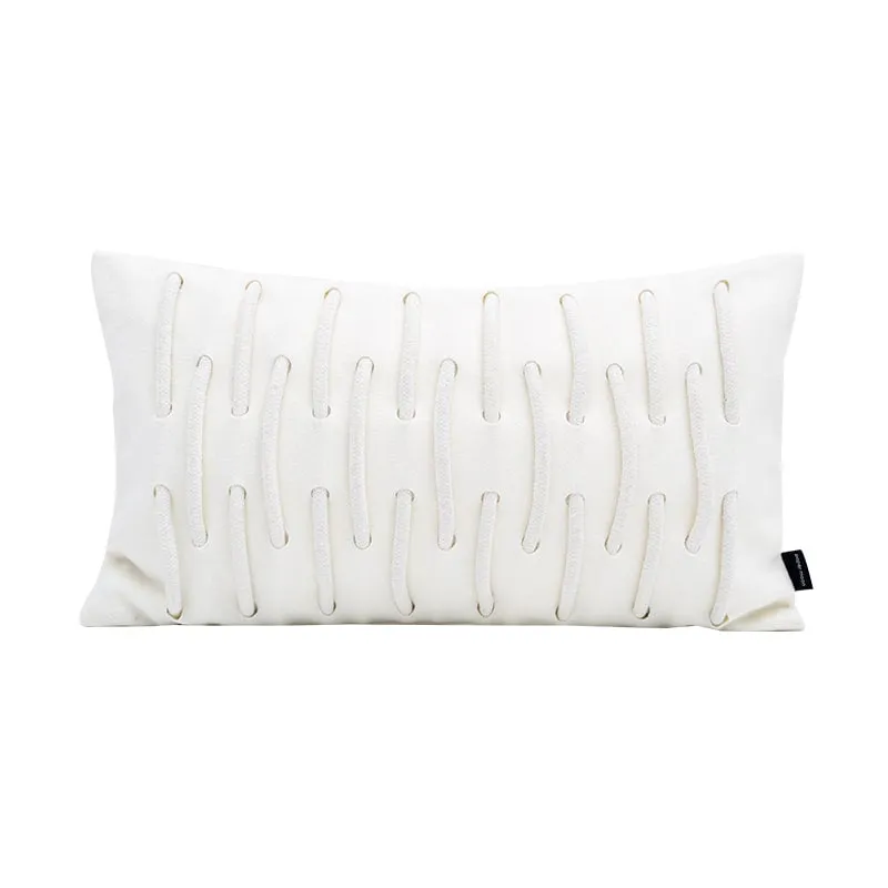 White Throw Pillow Set